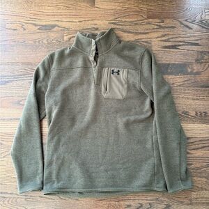 Under Armour Forest Green Quarter-Zip Fleece